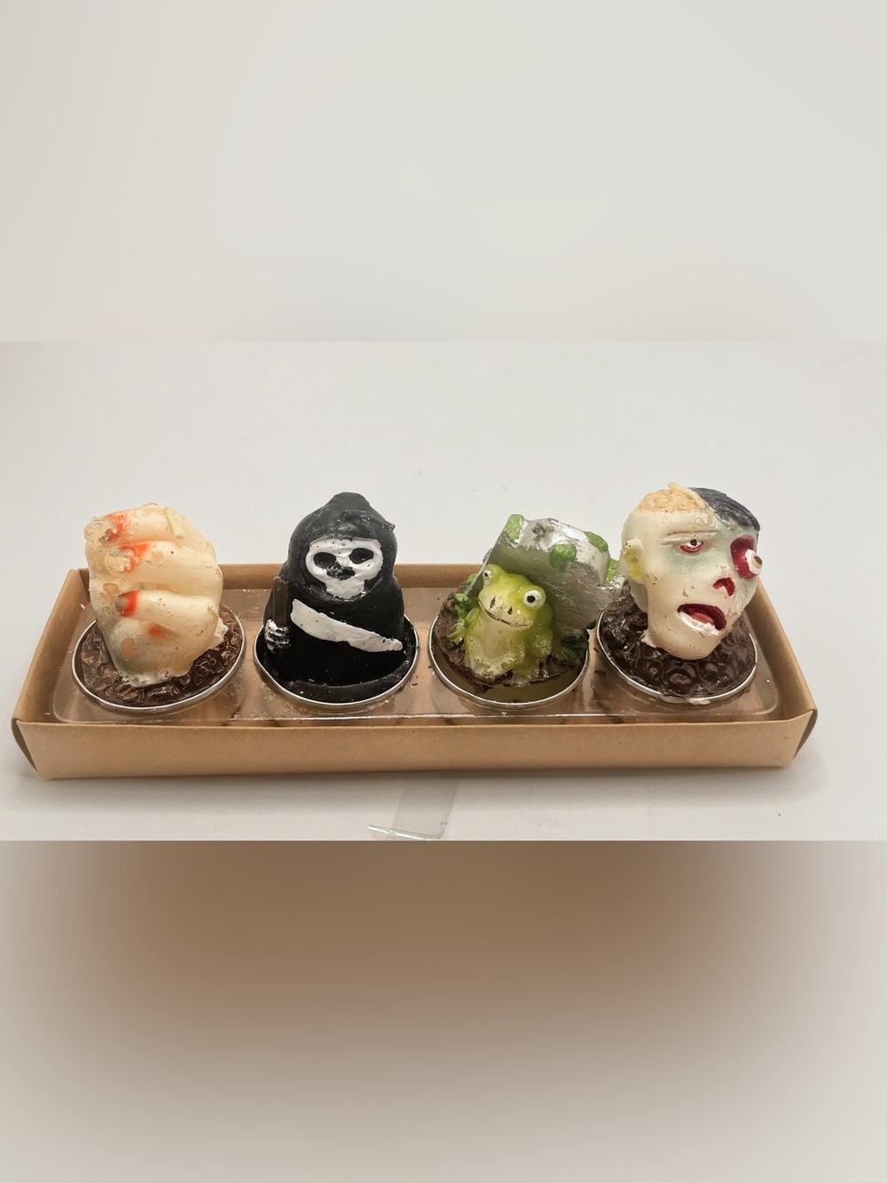 Halloween Tealight Candle Set - Multi-Color Spooky Figures
